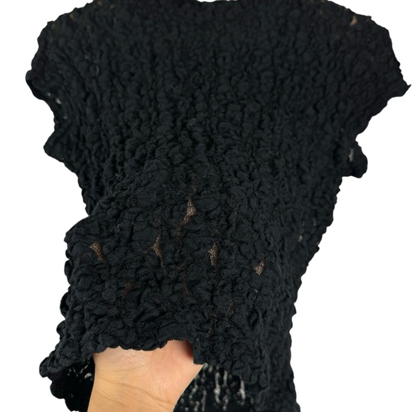 White House Black Market Lace Mock Neck Vintage Top Y2K Size Medium - Picture 4 of 5